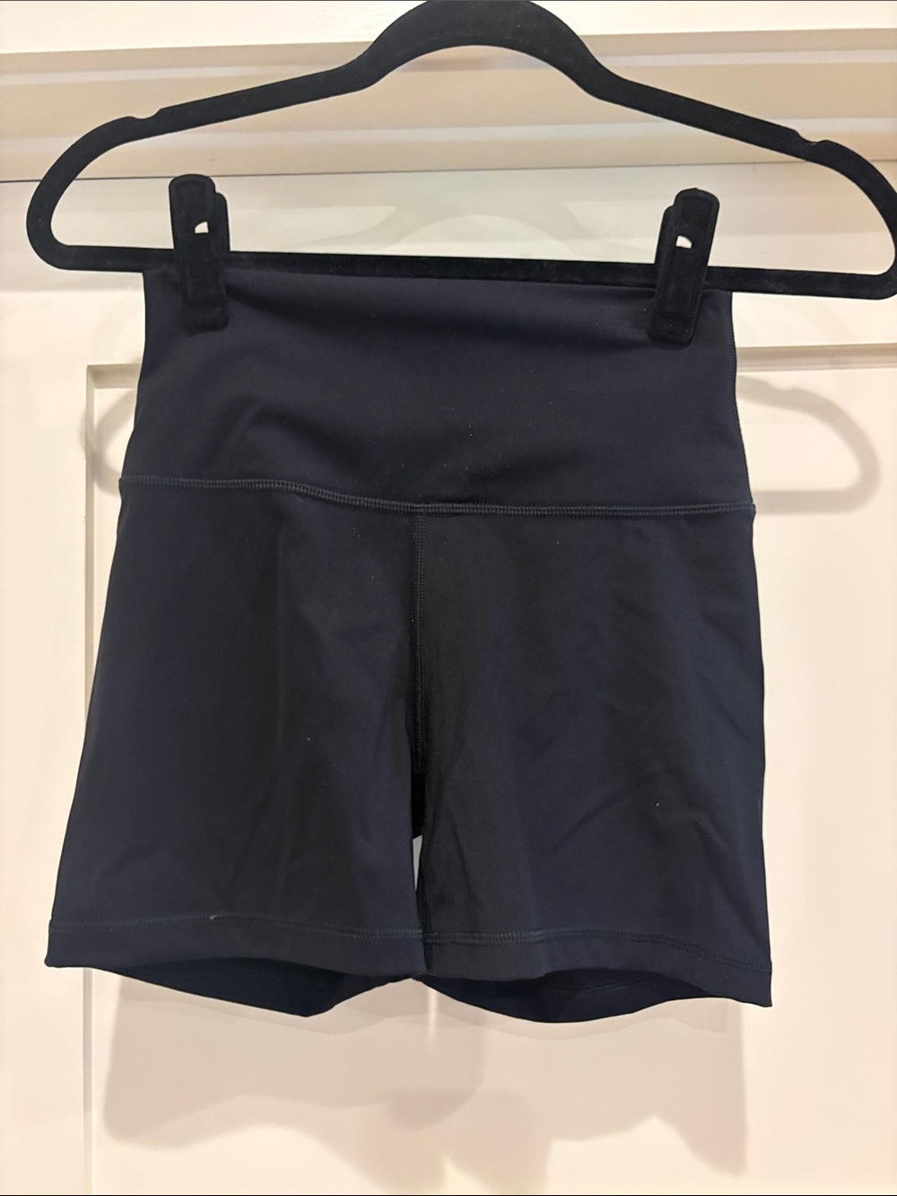High-Waist Women's Athletic Shorts - Black